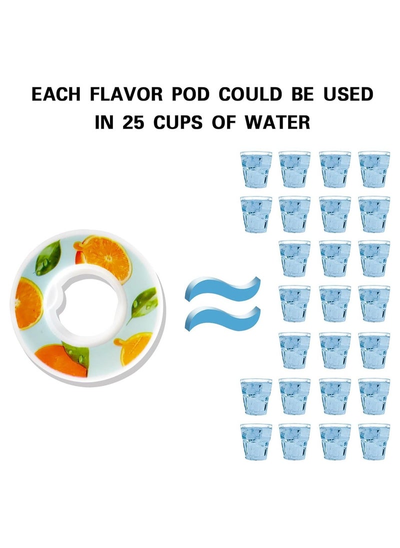 Generic - Sports Air Water Bottle BPA Free 650ml Starter up Set Drinking Bottles with Fruit Flavour Pod Scented For Flavouring 0 Sugar 0 Calorie 6 PCS Flavor Pods - Image 1