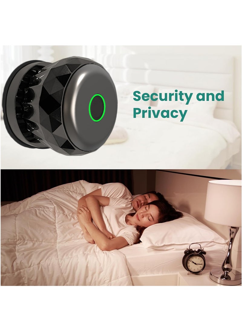 Sharpdo Indoor Wooden Door Ball Lock Smart Fingerprint Lock, Fingerprint/App/Key Unlocking, USB Interface  - Image 4