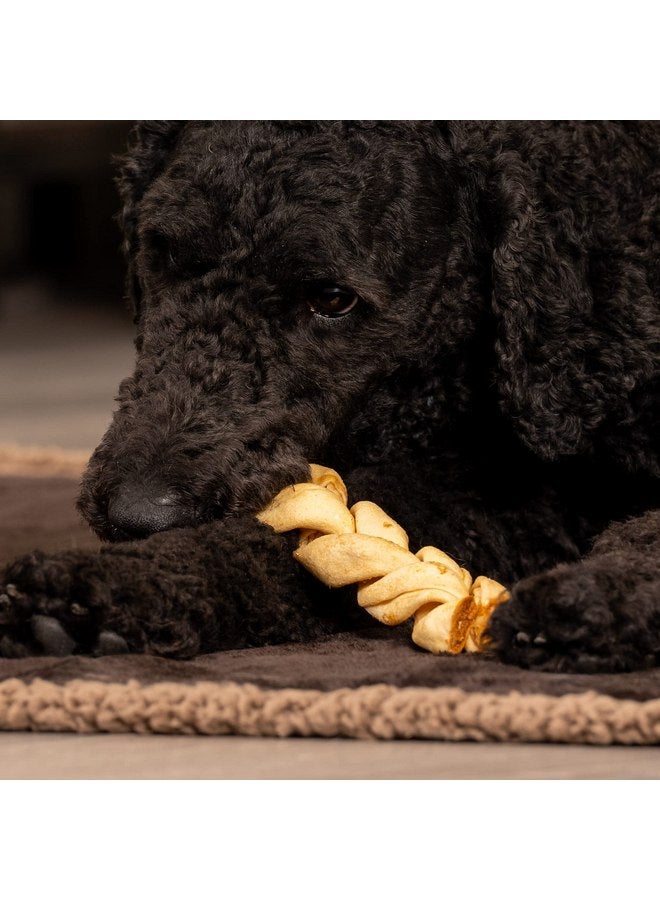 Pet Factory American Beefhide 6" Braided Sticks Dog Chew Treats - Chicken Flavor, 14 Count/1 Pack - Image 4
