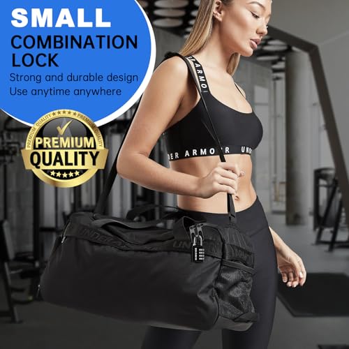 DELSWIN Small Combination Lock for Locker, 4-Digit Mini Combo Lock for Backpack and Luggage, Combination Padlock for School Gym Locker (Pack of 4) - Image 2