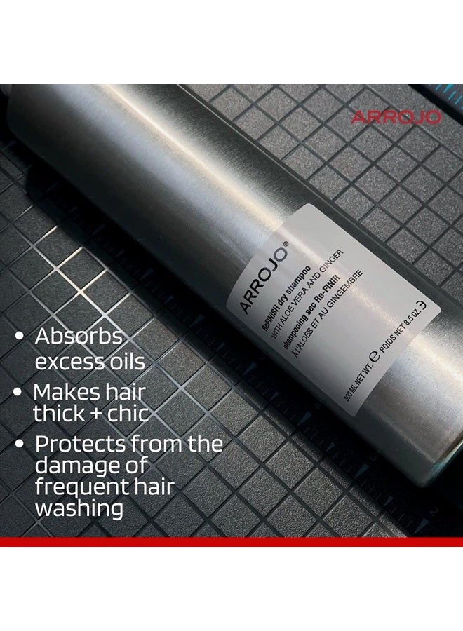 ARROJO ReFINISH Volumizing Dry Shampoo for Women & Men - Revitalizing Large Dry Shampoo Spray w/Invisible Finish – Women & Mens Dry Shampoo for All Hair Types (8.5 fl oz) - Image 4