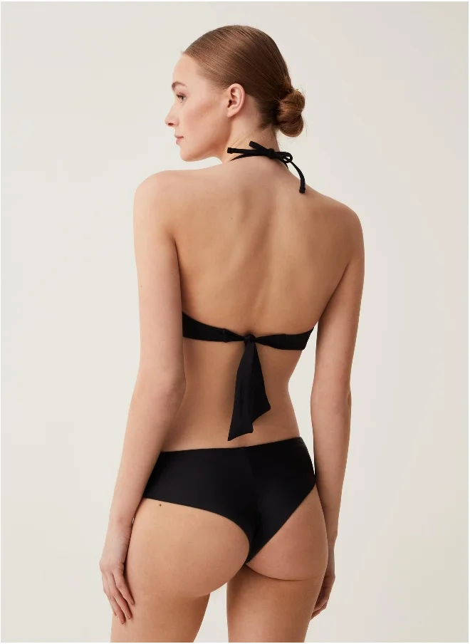Ovs OVS Solid Colour Bandeau Bikini Top