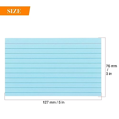 Tamaki Colored Index Cards 3 X 5, Flash Cards Ruled Note Cards for School, 200 Count, Home and Office Flash Cards for studying - Image 2