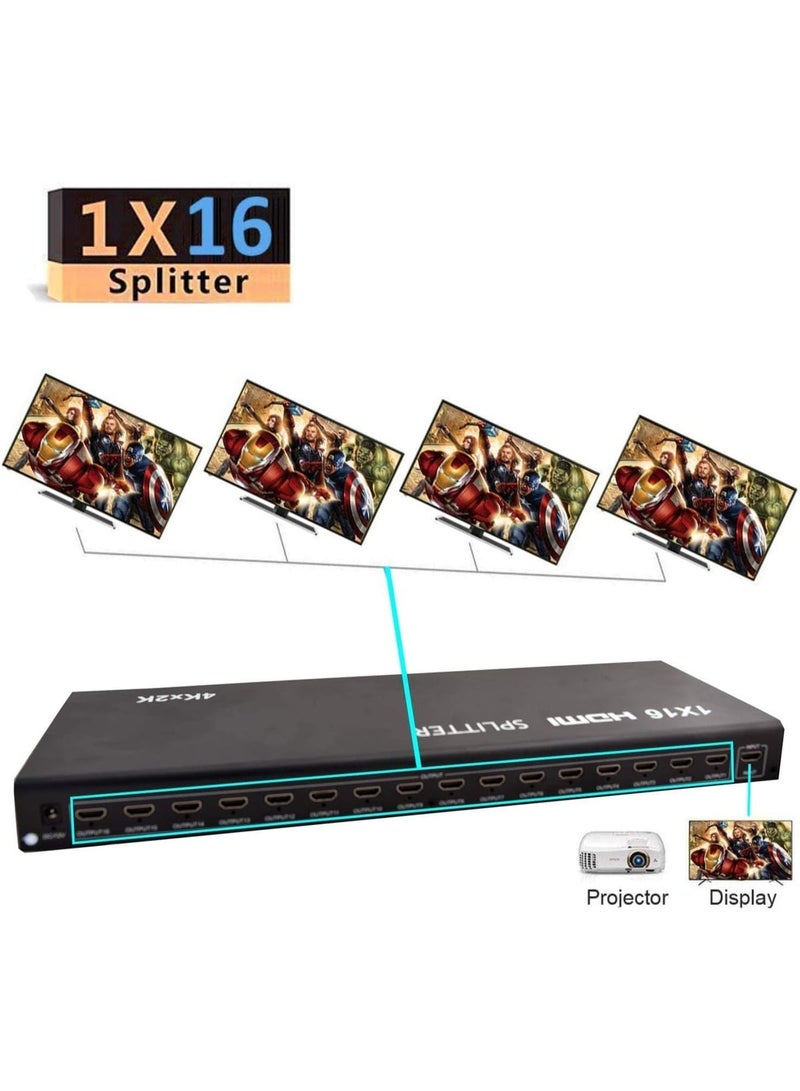 HDMI Splitter with 1 Input and 16 Outputs – Supports 4K and Full HD - Image 4