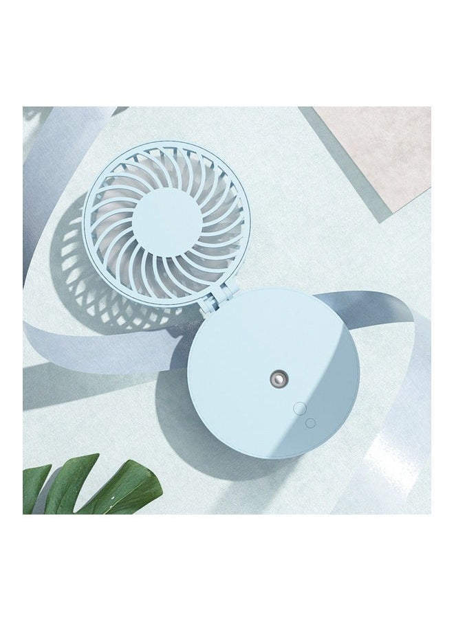 Generic - 3-in-1 Mini Desktop Fan，Portable Misting Fan，3-speed Adjustable Small Handheld Fan，Quiet and Noiseless，Suitable for Travel and Office Use，Blue - Image 1