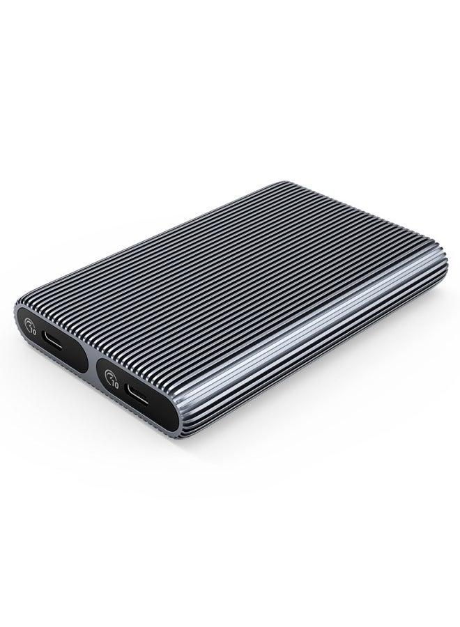 ORICO ORICO Plug And Play High-speed Transmission Two Protocols Do Not Interfere With Each Other Dual-disk Hard Disk Box-Color:Double Disk M.2 SATA + NVME Hard Disk Box Gray - Image 1