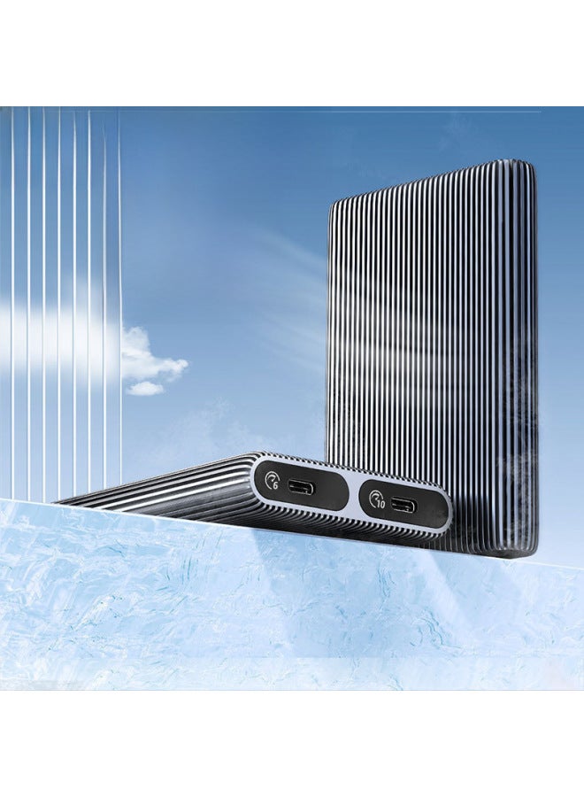 ORICO ORICO Plug And Play High-speed Transmission Two Protocols Do Not Interfere With Each Other Dual-disk Hard Disk Box-Color:Double Disk M.2 SATA + NVME Hard Disk Box Gray - Image 2