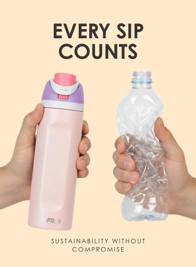 كازا كيسيرا زجاجة سنابترون ستانلس ستيل معزولة قابلة للقلب للشرب