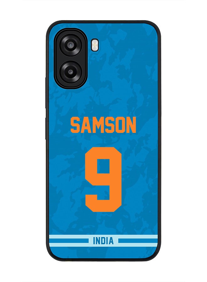 Stylizedd For Oppo A6t 5G / A6t 4G Case,Slim fit Camera Protection, Shockproof Thin Phone cover  - India Sanju Samson, Jersey No 9 - Image 1