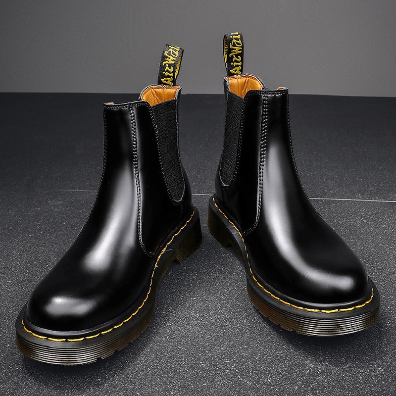 2976 Export Chelsea Boots Cowhide Couple Short Boots British Genuine Leather Motorcycle Boots - Image 1