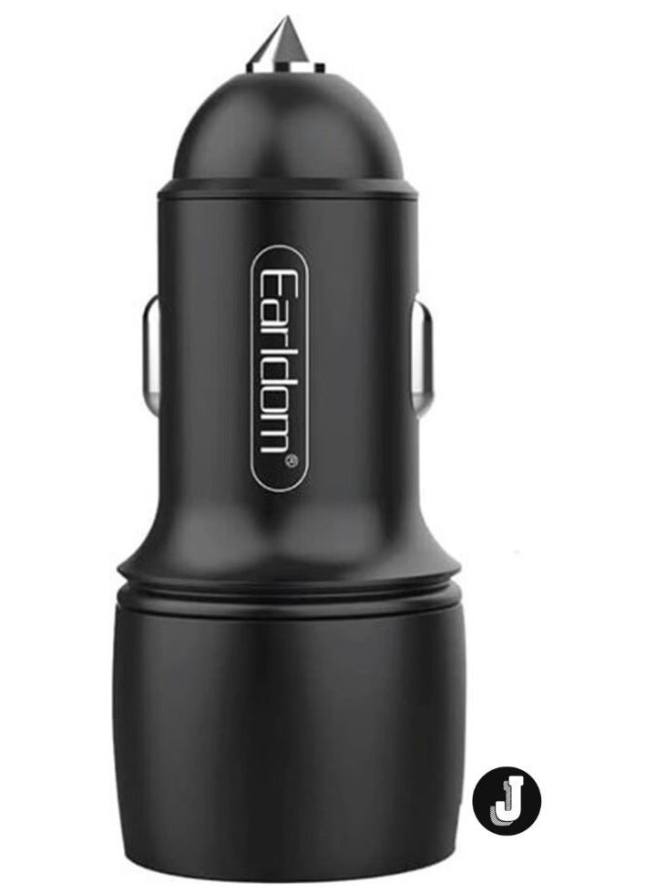 JAJEEK Dual Ports 36W Car Charger with Type-C Cable – Fast Charging on the Go - Image 1