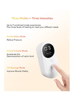 ASIV Leg Massager Calf Air Pressure Massager with Heat Cordless Leg Massager Circulatory Pain Relief Calf Massager 3 Modes 3 Intensities Gifts for Men Women  - Image 3