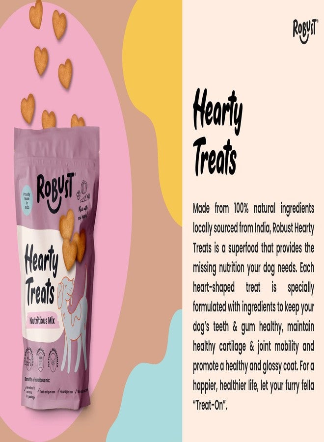 Robust Hearty Treats (Nutritious Mix) 500g | Advanced Nutrition | Oven Baked | Nutritious & Healthy Biscuits for Dogs of All Breeds and Life Stages | New Pack - Image 3