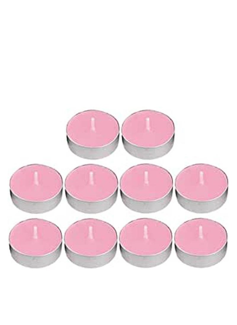 Generic 10 pieces of pink round candles  - Image 1