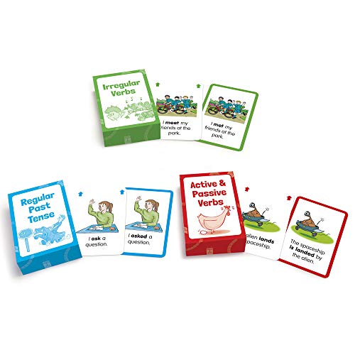 Junior Learning بطاقات فلاش للأفعال للأطفال، متعددة (JL209) - Image 3
