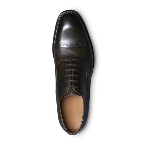 Allen Edmonds Mens Brady Cap Toe Oxford Oxford Olive Leather 11 D - Image 5