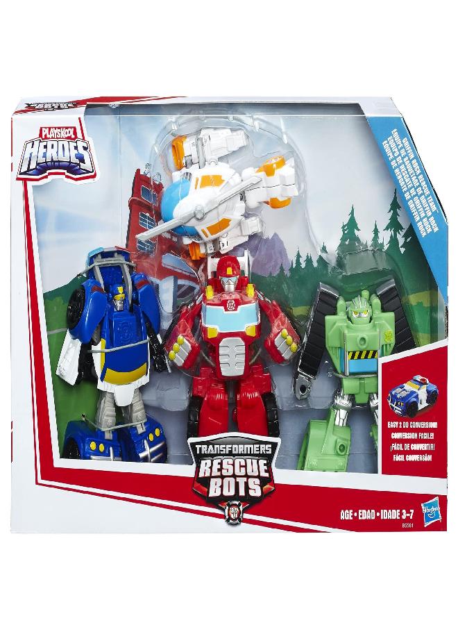 TRANSFORMERS Transformers Rescue Bots Griffin Rock Rescue Team Action Figures, Perfect Easter Basket Stuffers, Great Easter Toys or Easter Gifts for Kids  - Image 3