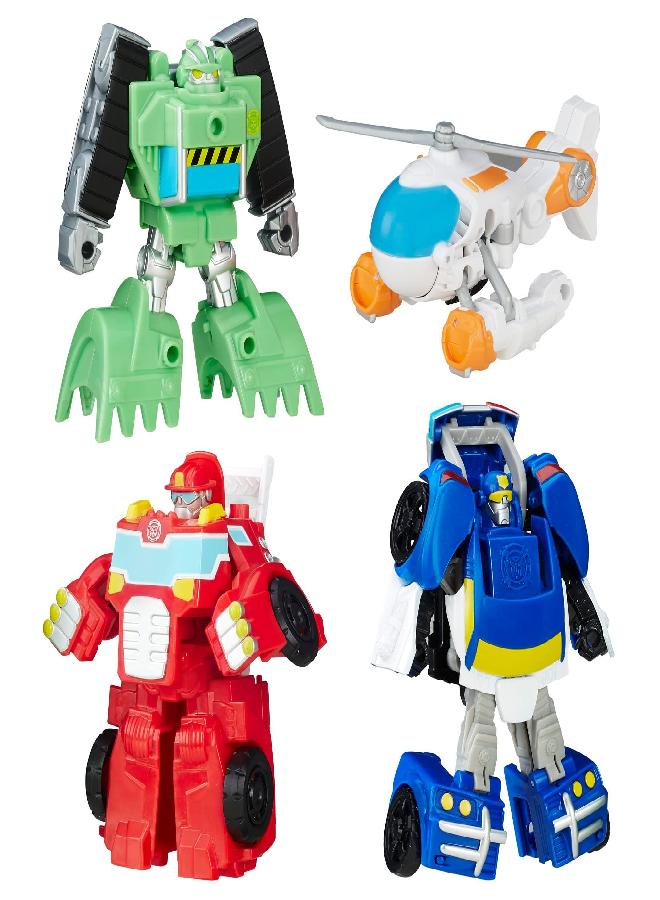 TRANSFORMERS Transformers Rescue Bots Griffin Rock Rescue Team Action Figures, Perfect Easter Basket Stuffers, Great Easter Toys or Easter Gifts for Kids  - Image 1