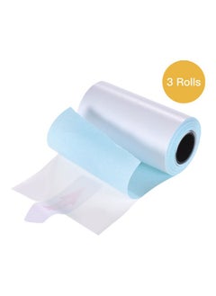 Generic Thermal Paper Roll, 3 Rolls Self-Adhesive Thermal Paper Roll White Sticky Paper 57X30Mm For Phomemo Pocket Thermal Printer  - Image 2