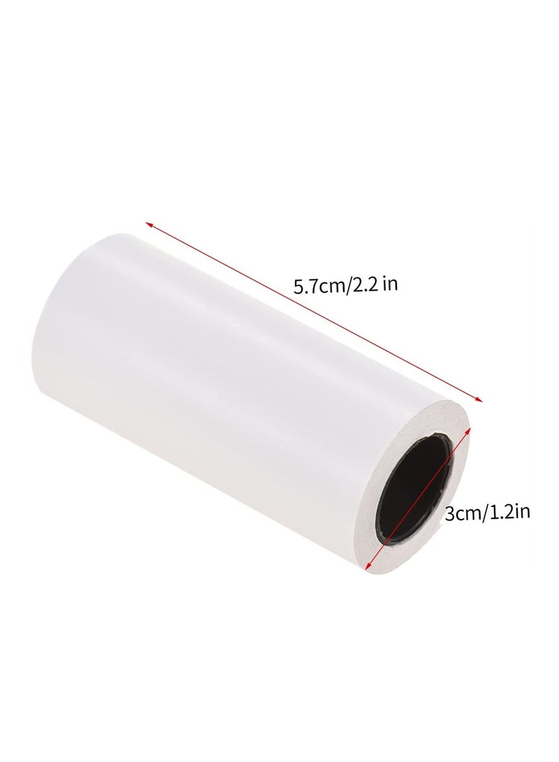 Thermal Paper Roll, 3 Rolls Self-Adhesive Thermal Paper Roll White Sticky Paper 57X30Mm For Phomemo Pocket Thermal Printer