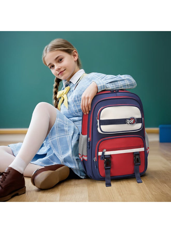Golf Elementary School Backpack For 4th-6th Grade Boys And Girls Children's Backpack Junior High School Students Double Shoulder Bag High Value Decompression - Image 3