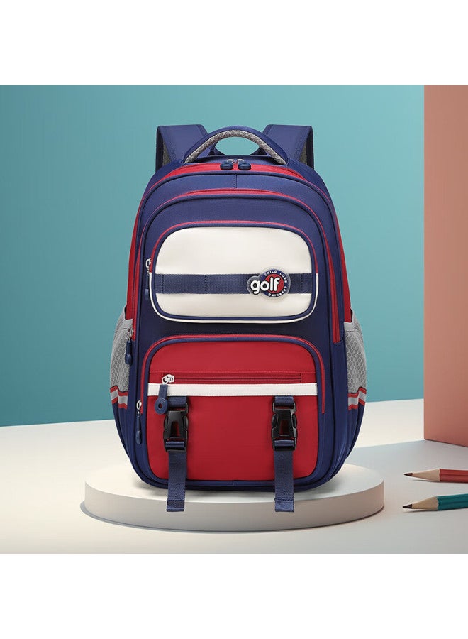 Golf Elementary School Backpack For 4th-6th Grade Boys And Girls Children's Backpack Junior High School Students Double Shoulder Bag High Value Decompression - Image 2