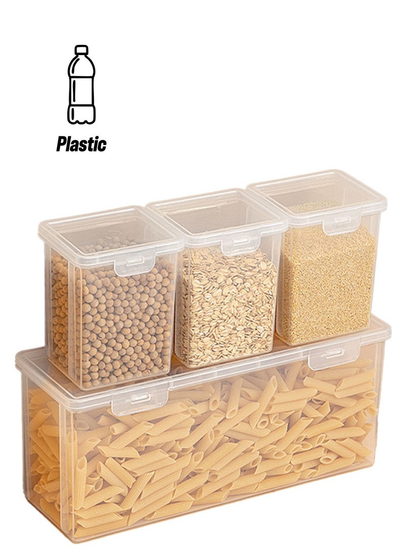 Perfii حاويات بلاستيكية محكمة الإغلاق فاخرة بأغطية قابلة للقفل لتخزين الطعام، تنظيم المطبخ والمخزن - Image 1