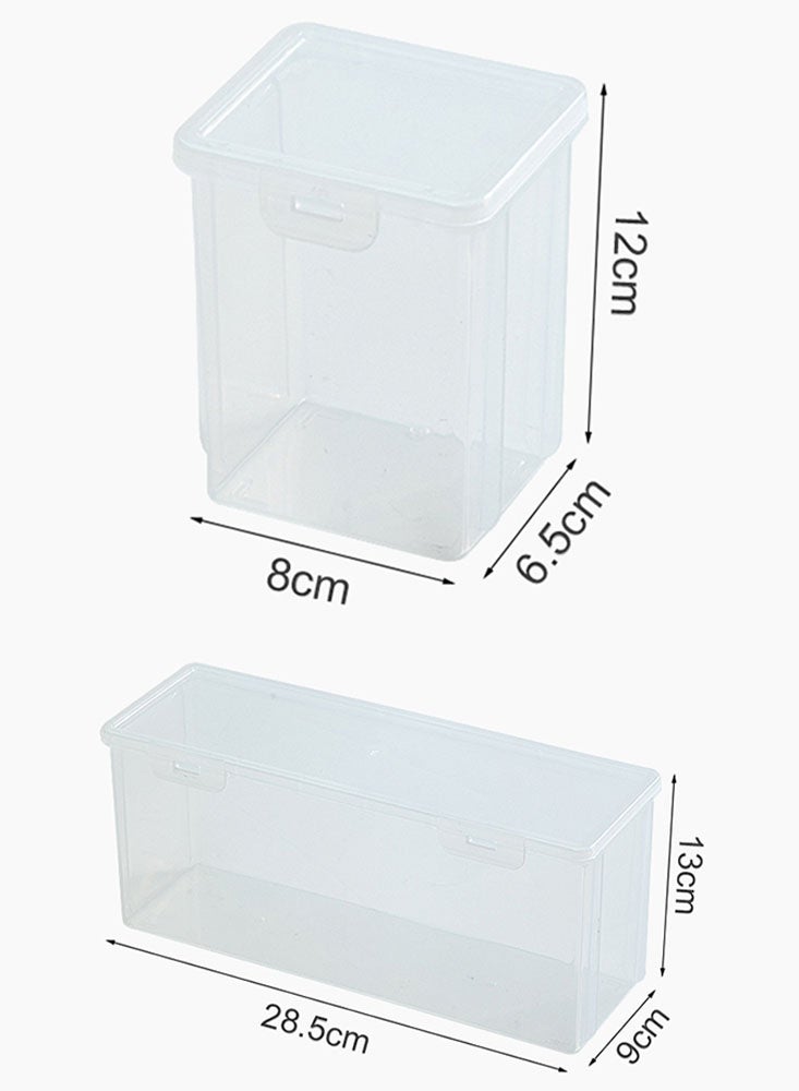 Perfii حاويات بلاستيكية محكمة الإغلاق فاخرة بأغطية قابلة للقفل لتخزين الطعام، تنظيم المطبخ والمخزن - Image 4