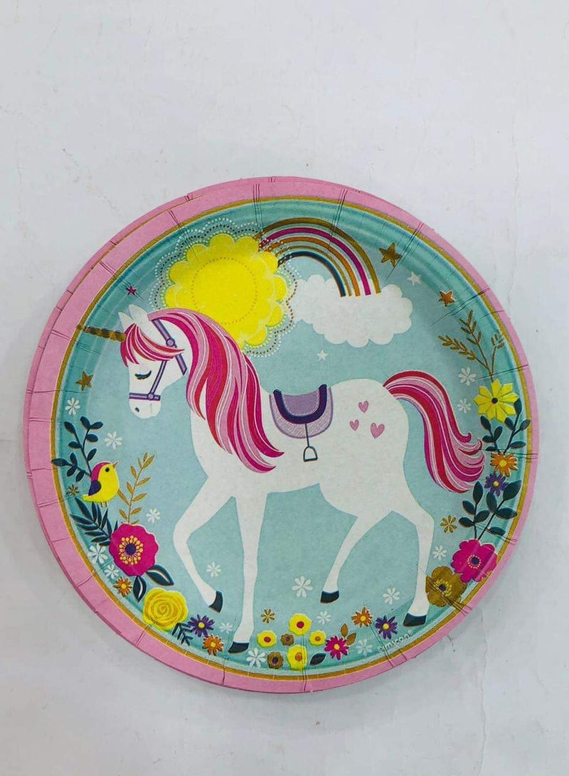Horse Paper Plates 10 Pieces 20cm - Image 1