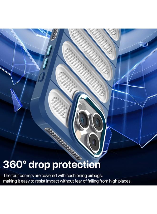 اس-توب جراب لهاتف iPhone 13 Pro Max Cooling Armor جراب هاتف شبكي شفاف قابل للتهوية - Image 4