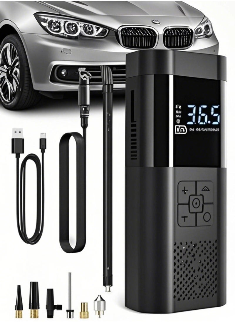 BEILINGDUN Air Compressor Tire Inflator Pump Car Portable, 150 PSI Fast Inflation with LCD Dual Screen, [Cordless & Strong Power] Electric Tire Pump for Car Tire For Car, Bicycle, Motorcycles, Ball  - Image 1