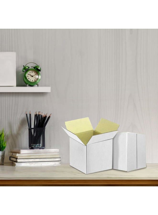 PETAFLOP 5x5x5 Shipping Boxes, White Corrugated Mailing Cardboard Box for Small Business, 25 Pack - Image 2