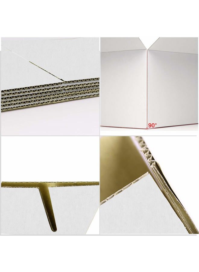 PETAFLOP 5x5x5 Shipping Boxes, White Corrugated Mailing Cardboard Box for Small Business, 25 Pack - Image 5