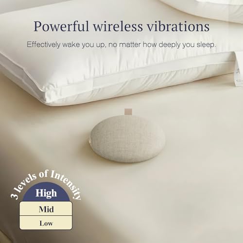 ANJANK Extra Loud Alarm Clock with Wireless Bed Shaker, Vibrating Dual Alarm with Light Wake Up for Heavy Sleepers & Hearing Impaired, 9-Color Night Light, 8 Sounds, 0-100% Dimmer, USB Charger - Image 3