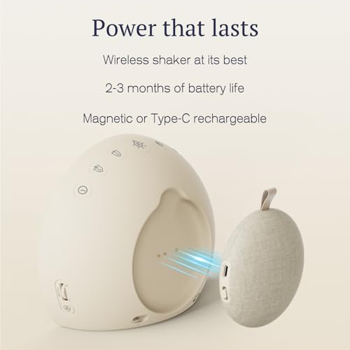 ANJANK Extra Loud Alarm Clock with Wireless Bed Shaker, Vibrating Dual Alarm with Light Wake Up for Heavy Sleepers & Hearing Impaired, 9-Color Night Light, 8 Sounds, 0-100% Dimmer, USB Charger - Image 5