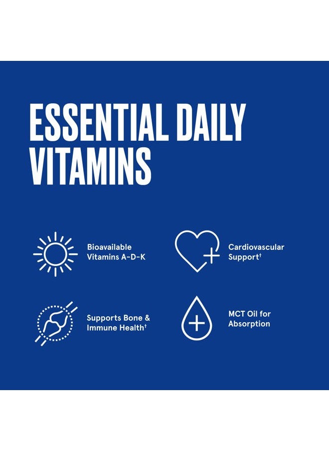 Bulletproof - Vitamins A-D-K Softgels, 30 Count, Supplement for Heart, Bone Health and Immune Support - Image 1
