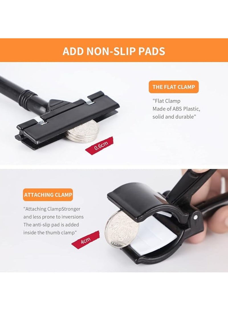 ORTUK 10pcs Label Clips Retail Merchandise Sign Clips, Plastic Sign Holding Clamp Display Sign Holder, Heavy Duty Rotatable Pop Shelf Label Clips, Display Clip-on Holder Swivel Price Card, Price Tag - 17cm - Image 5
