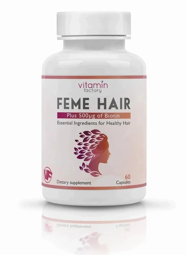 Vitamin Factory Feme Hair 60 Capsules - Image 2
