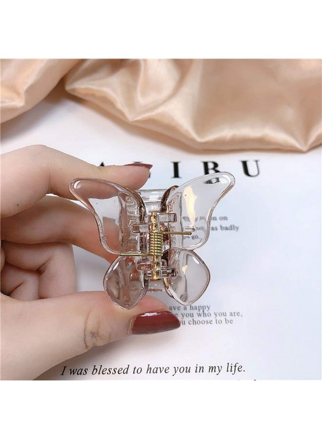 ccHuDE 6 Pcs Clear Mini Butterfly Hair Clips Hair Claw Clamps Jaw Clips Hair Accessories For Girls And Women - Image 5