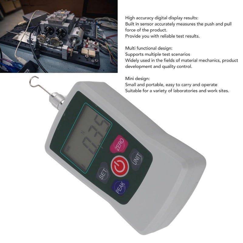 Mini Digital Force Gauge Push Pull Tester with Sensor 500g Capacity Clear Display - Image 3