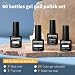 JODSONE 60 PCS Gel Nail Polish Set All Seasons No Wipe Base Coat Matte Glossy Top Coat Nail Gel Polish Kit for Starter Manicure DIY at Home Enjoy Fun - Image 3