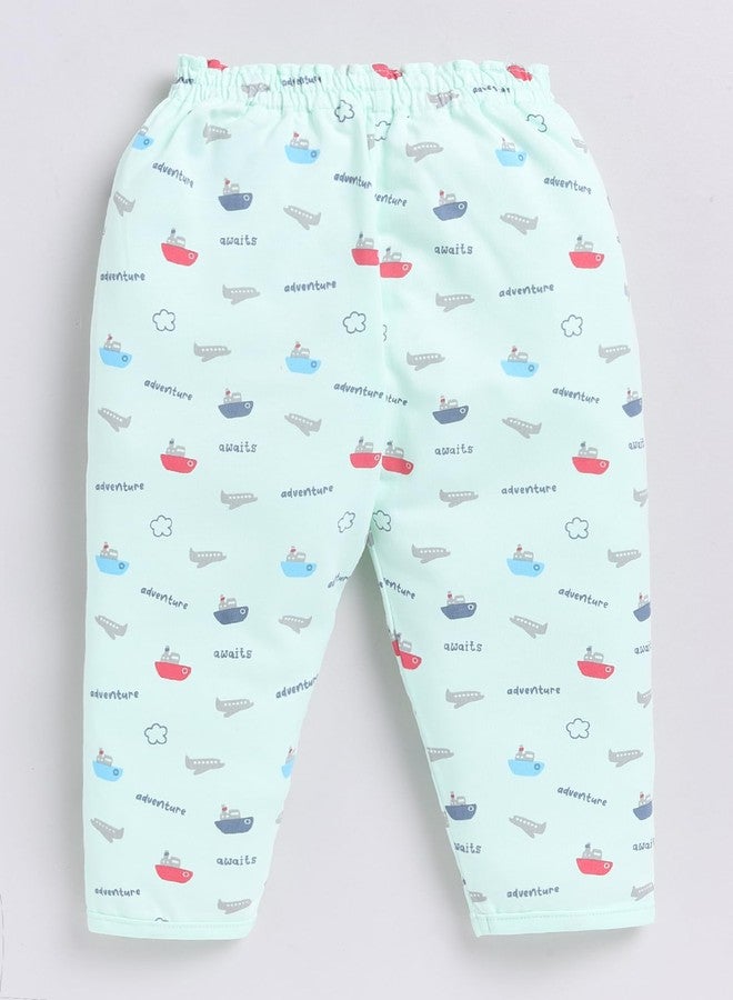 Dollar Junior Tiny Crews Baby Boys T-Shirt Pant Set - Light Green, 9-12M - Image 3