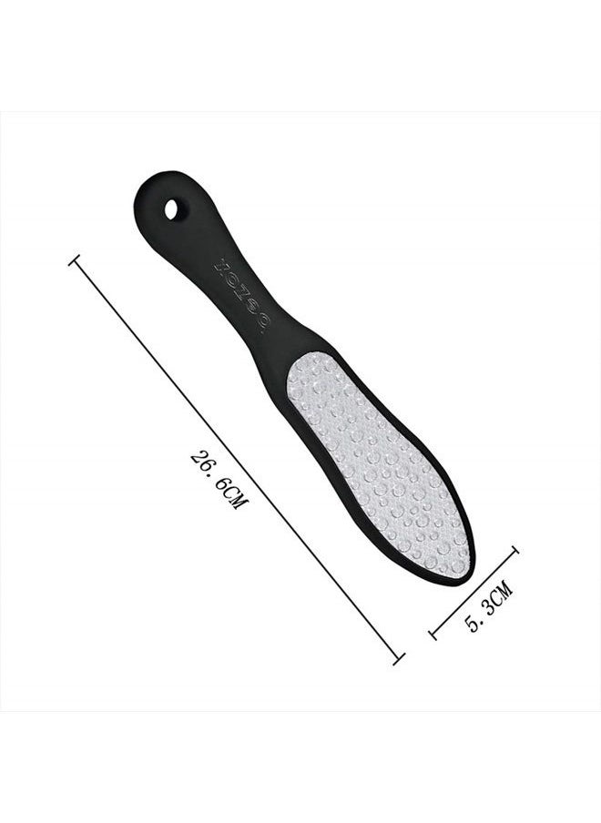 BEZOX - Foot File (1 PCS), Double Sided Foot Scraper Callus Remover, Foot Rasp for Cracked Heel and Foot Corn Removal, Stainless Steel Pedicure File W/Cloth Storage Bag - Image 1