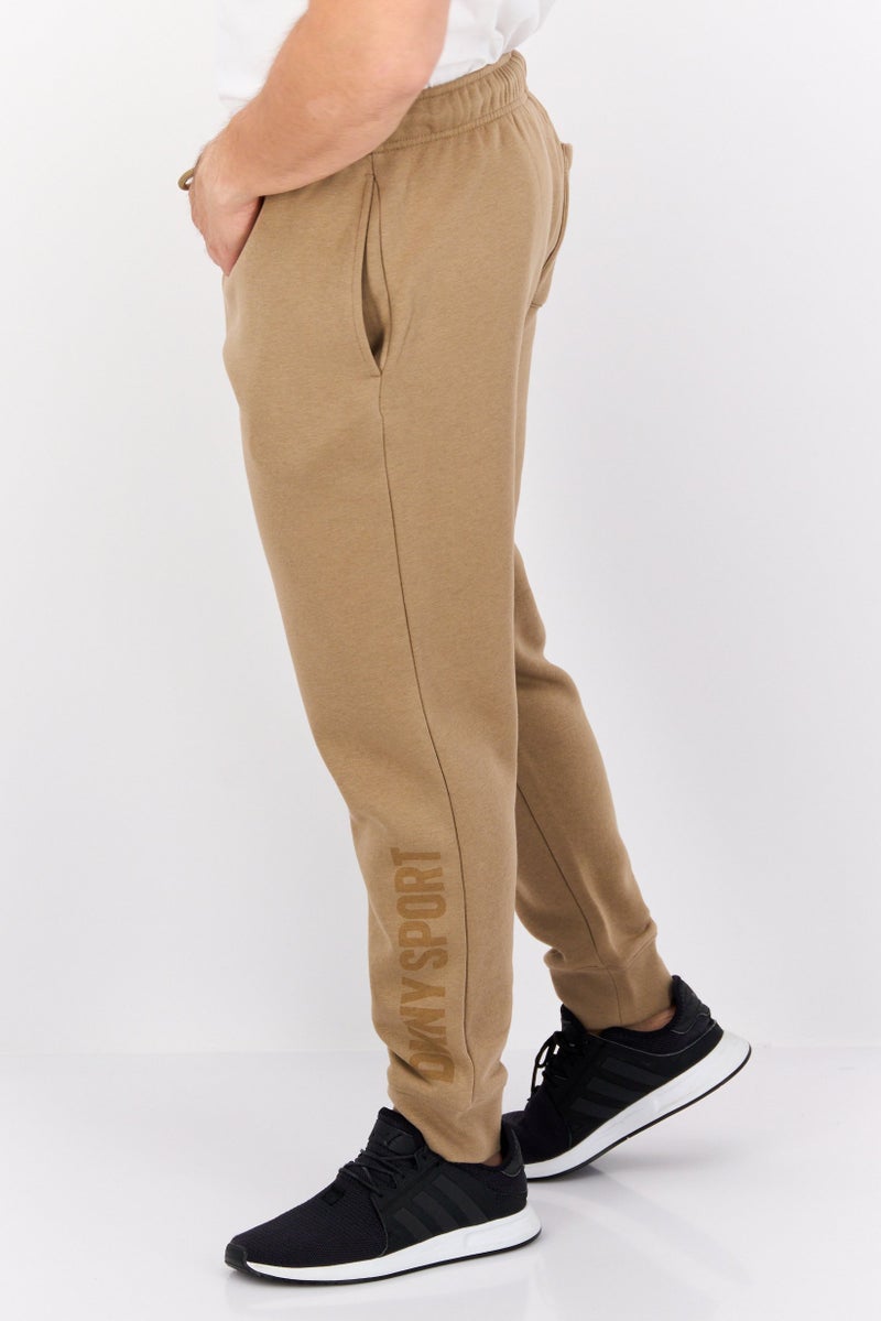 DKNY Sport Men Sportswear Fit Outdoor Sweatpants, Dark Tan - Image 4