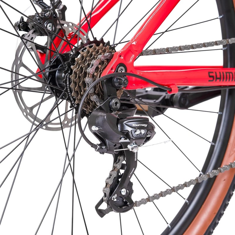 Spartan 29" Viper Hardtail Mountain Bike | 21-Speed Shimano Drivetrain, Suspension Fork, Alloy Disc Brakes & 29x2.125" Wanda Tires for Smooth, Confident All-Terrain Riding | SP-3321 - Image 4