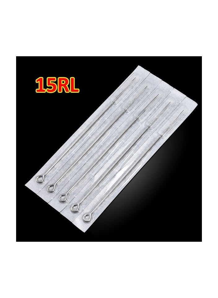 Generic 5-Pieces/Set Disposable Round Liner Sterile Tattoo Needles,Size 15RL  - Image 1