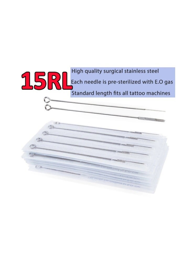 Generic 5-Pieces/Set Disposable Round Liner Sterile Tattoo Needles,Size 15RL  - Image 5