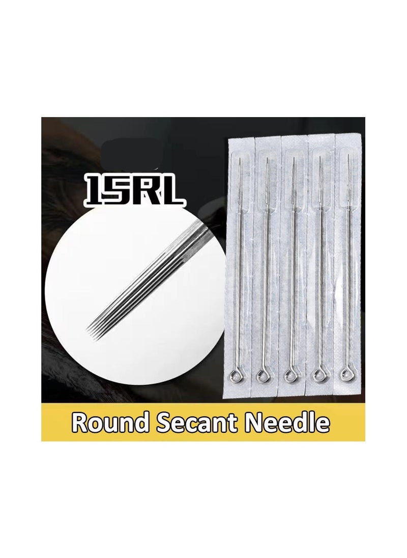 Generic 5-Pieces/Set Disposable Round Liner Sterile Tattoo Needles,Size 15RL  - Image 2