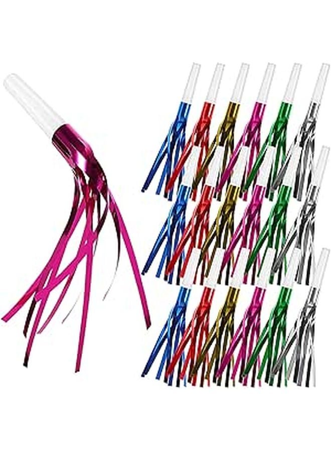 24 Colorful Party Blowers Noise Makers Horns for Birthday Sports Events Festival - Image 1