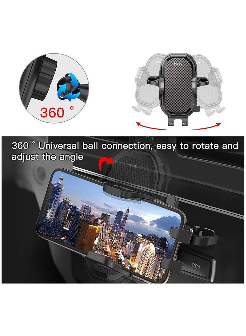 YESIDO Universal Air Vent CD Slot Car Cell Phone Holder Compatible with iPhone 12/11Pro/Xs MAX/XR/8, Galaxy S20/S10+/S9, Phone Mount CD Players - Image 3